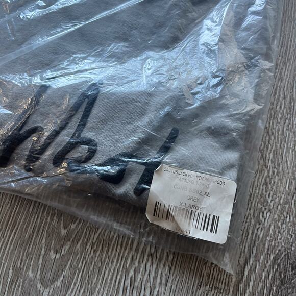 Travis Scott Cactus Jack x Neighborhood Carousel T Shirt Grey SS21 Deadstock XL - Picture 10 of 10